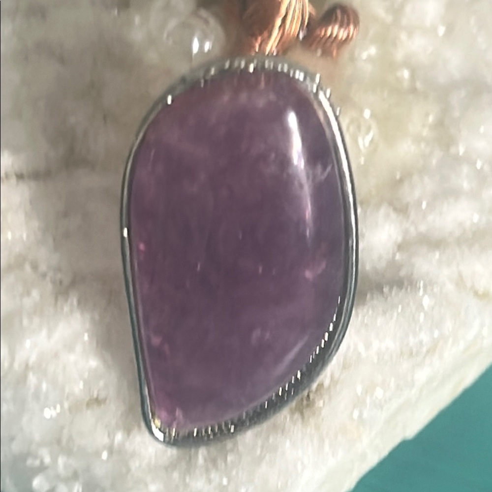 Artisan Silver Tone Statement Ring With Cabochon … - image 3